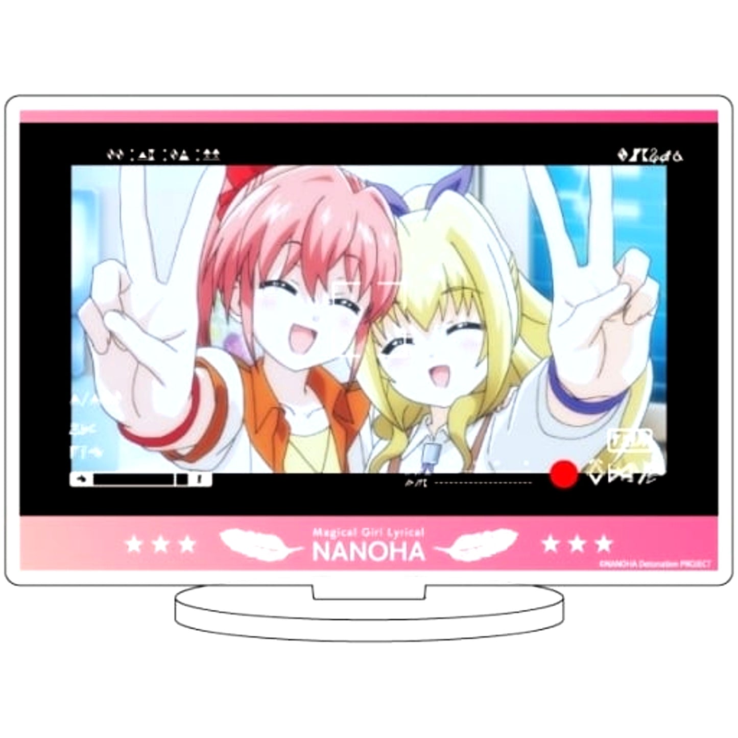 20.A Scene Shot Illustration Acrylic Stand Magical Girl Lyrical Nanoha Detonation [USED]