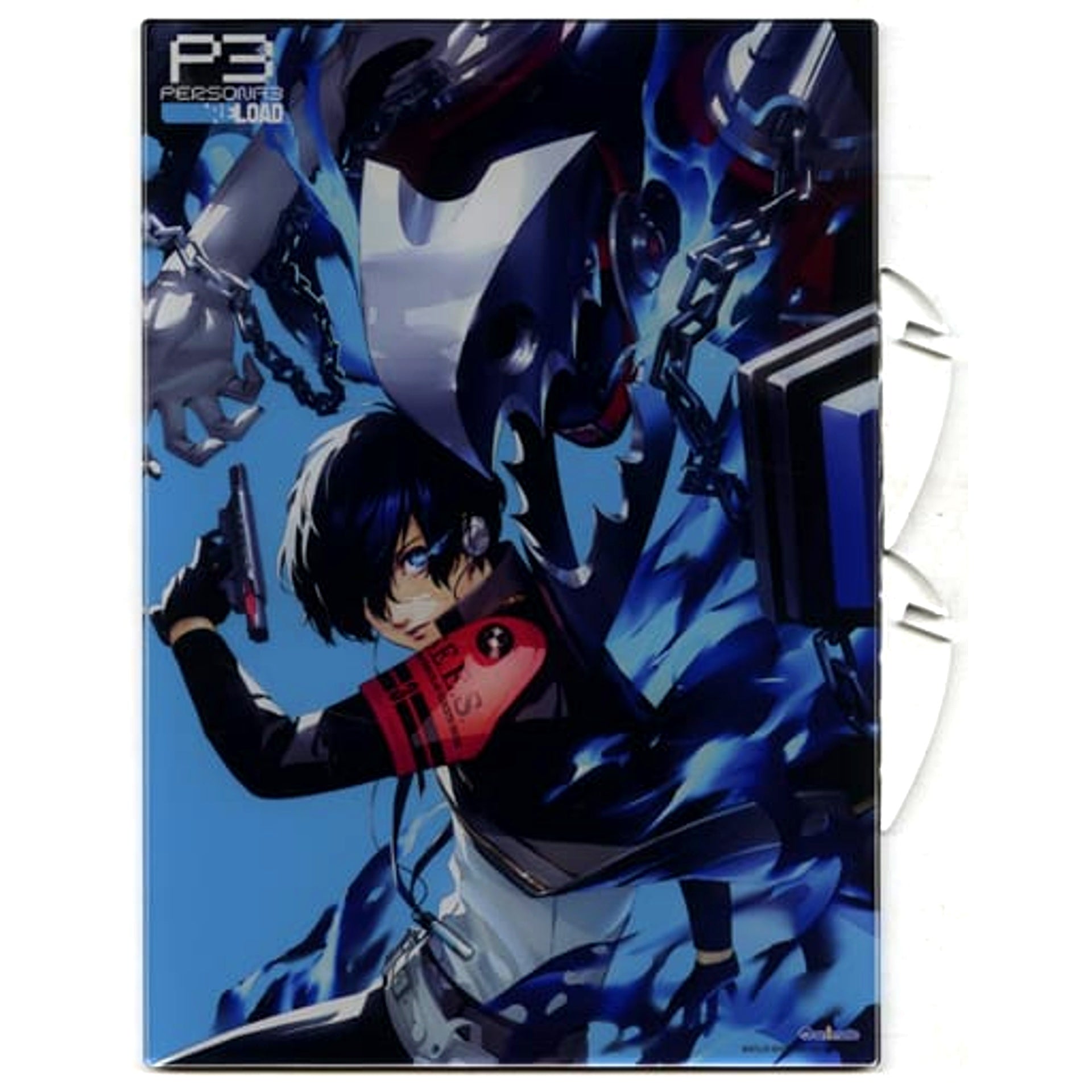 Protagonist and Thanatos Persona 3 Reload PS5 PS4 Software Animate Limited Set Included Bonus A4 Acrylic Panel [USED]