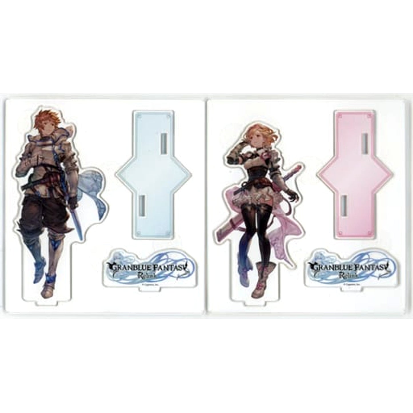 GRANBLUE FANTASY: Relink Gran Djeeta Acrylic Figure 2 Types set Famitsu Limited Bonus for PS5/PS4 Game DX Pack Acrylic Stands [USED]