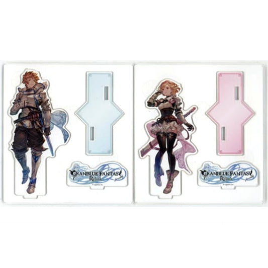 GRANBLUE FANTASY: Relink Gran Djeeta Acrylic Figure 2 Types set Famitsu Limited Bonus for PS5/PS4 Game DX Pack Acrylic Stands [USED]
