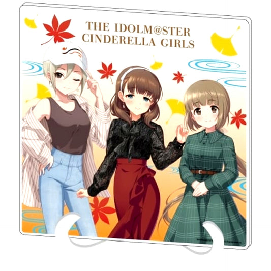 Alignment Design Autumn Coord ver. The Idolmaster Cinderella Girls Drawn Illustration Acrylic Art Board 01 [USED]