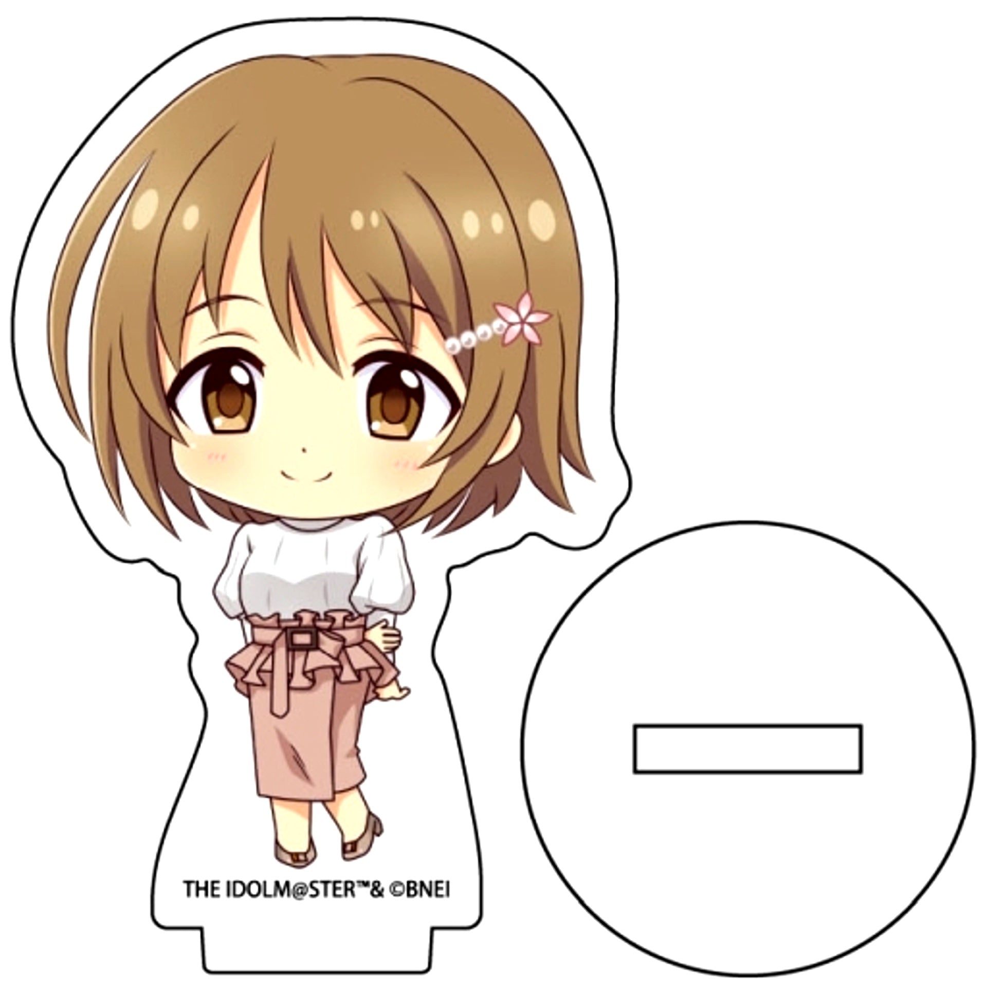 Kanako Mimura The Idolmaster Cinderella Girls Acrylic Petit Stand 01. Autumn Outfit Ver. Mini Character Illustration [USED]