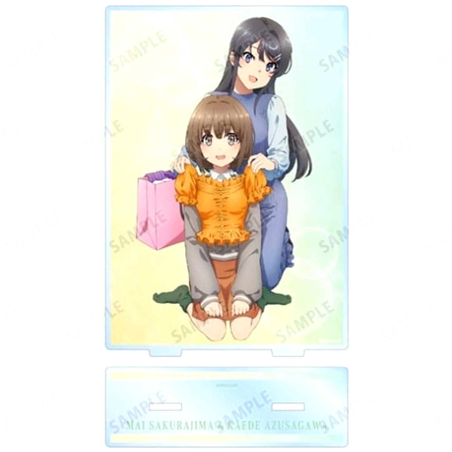 Mai Sakurajima and Kaede Azusagawa Big Acrylic Stand Rascal Does Not Dream of a Sister Venturing Out [USED]