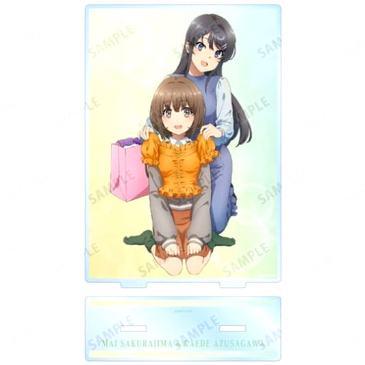 Mai Sakurajima and Kaede Azusagawa Big Acrylic Stand Rascal Does Not Dream of a Sister Venturing Out [USED]