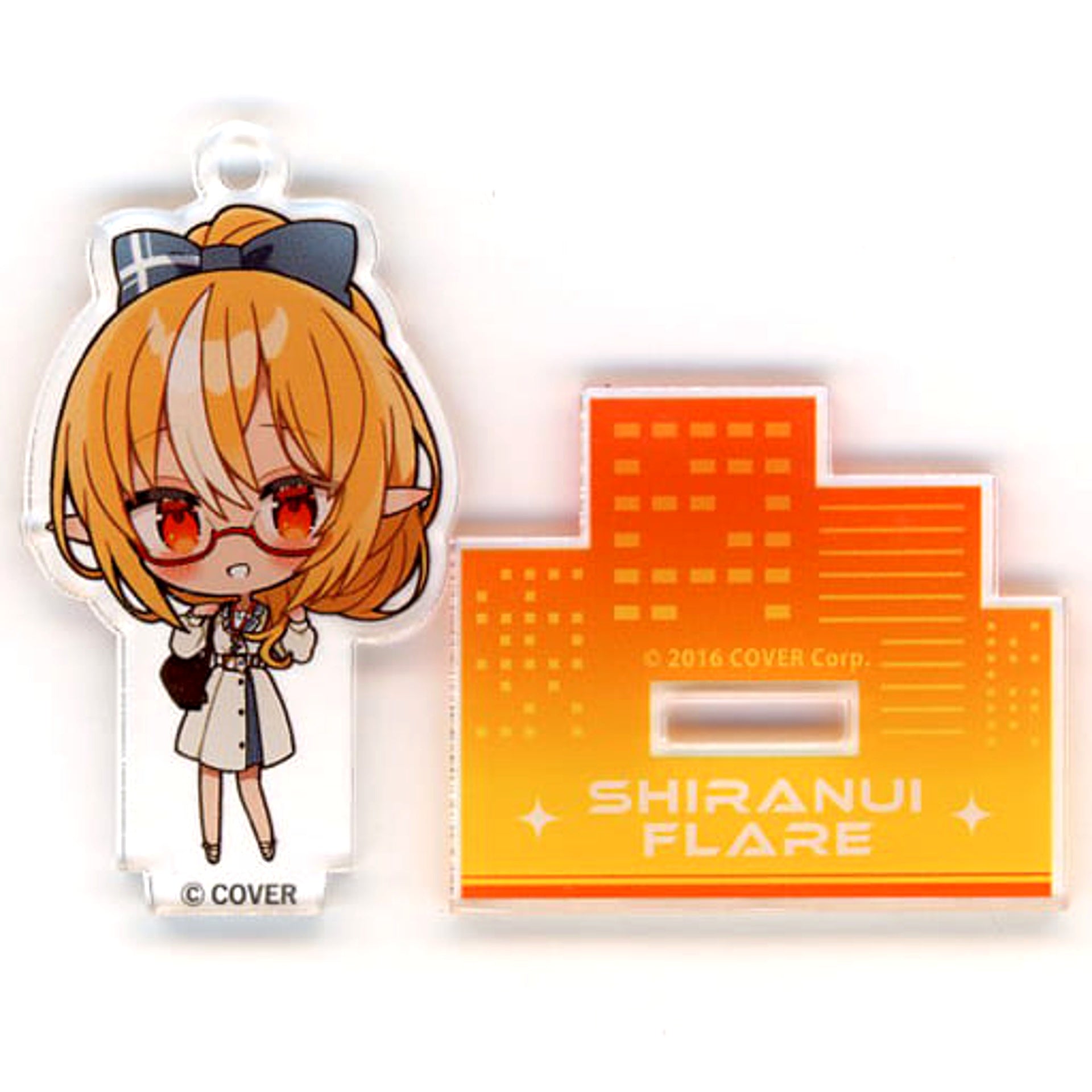 hololive x Tree Village HoloTuri 2023 Shiranui Kensetsu Building Tour Shiranui Flare Trading Acrylic Stand Mini Character ver. Casual outfit Acrylic Stands [USED]