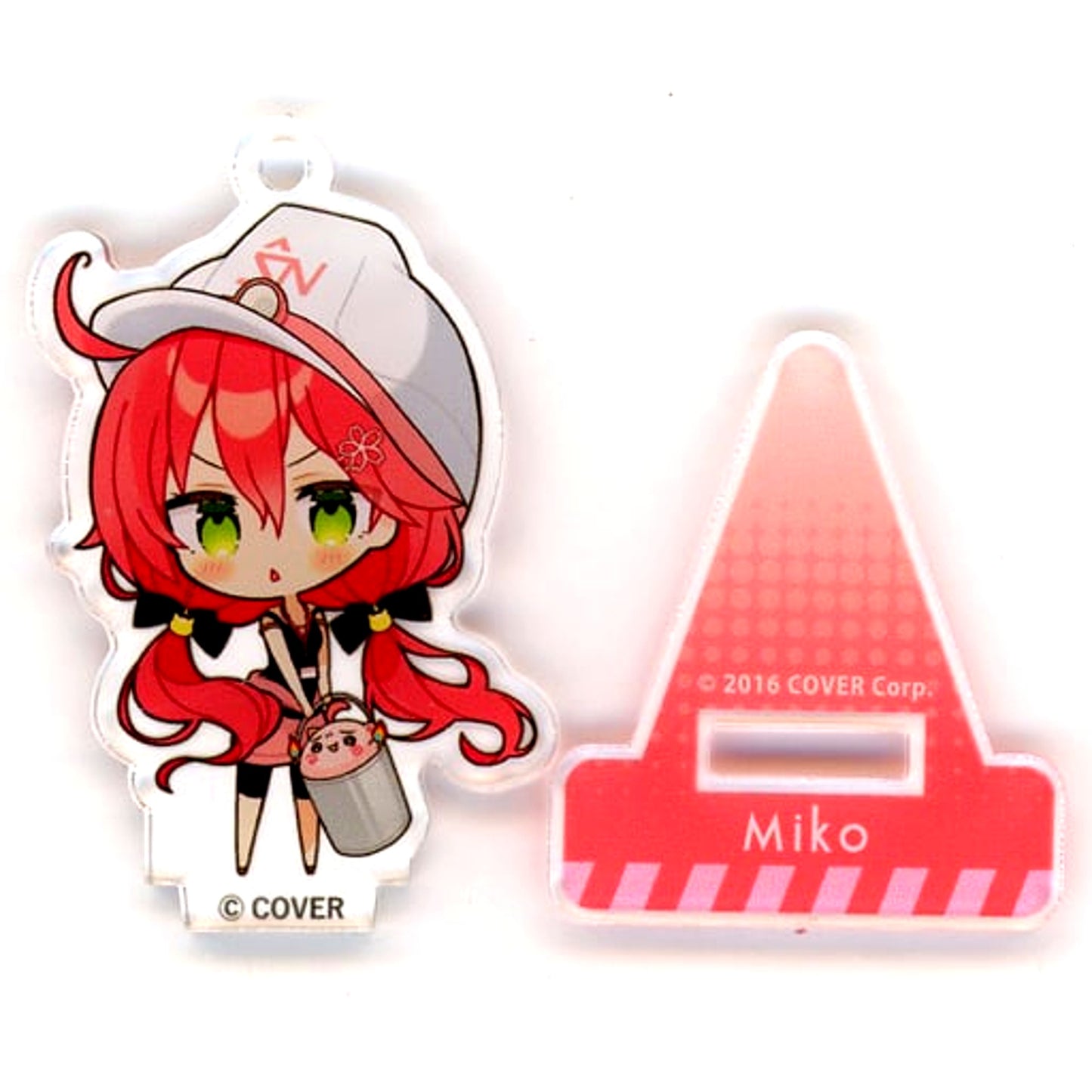 Sakura Miko Helmet VTuber Hololive x Tree Village Holo Tree 2023 Shiranui Kensetsu Tatemono Tour Trading Acrylic Stand Mini Character Ver. [USED]