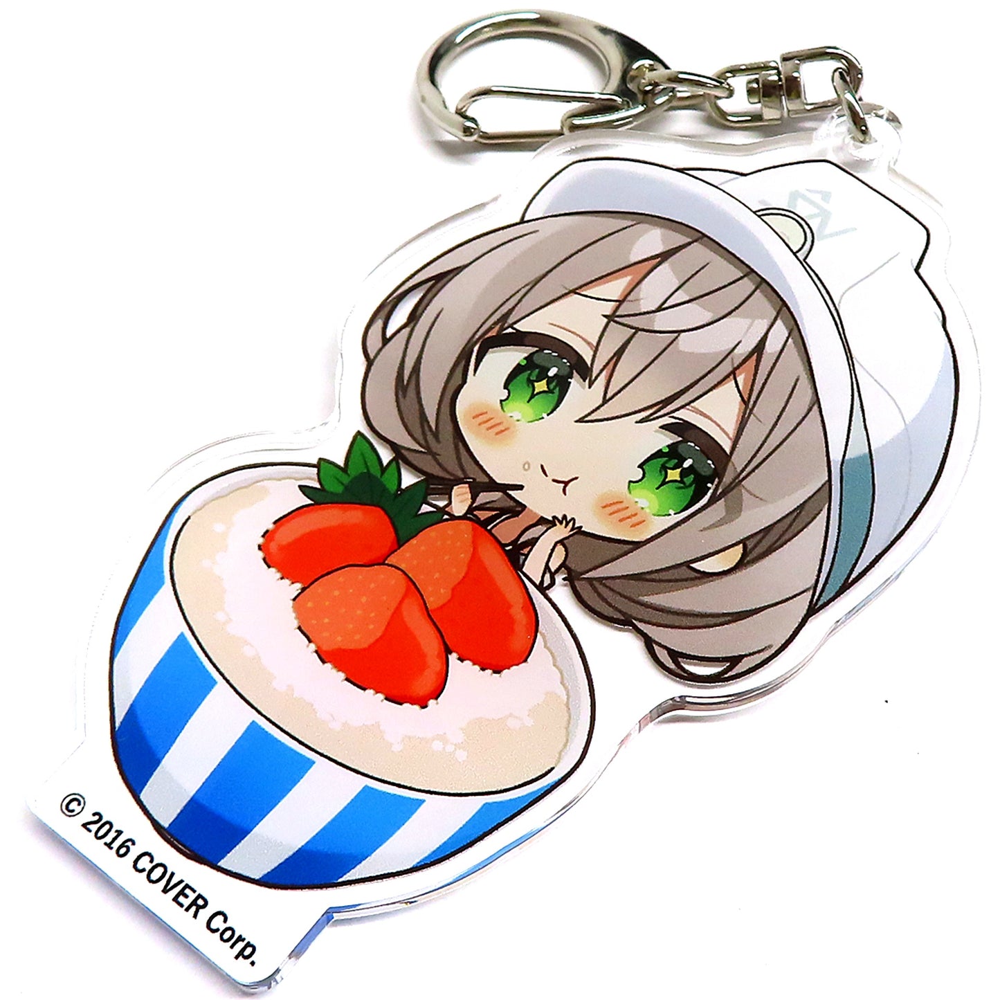 Shirogane Noel hololive Trading Local Acrylic Keychain Fukuoka Mentaiko Ver. x Tree Village Holo Tsuri 2023 Shiranui Kensetsu Building Tour Fukuoka Venue [USED]