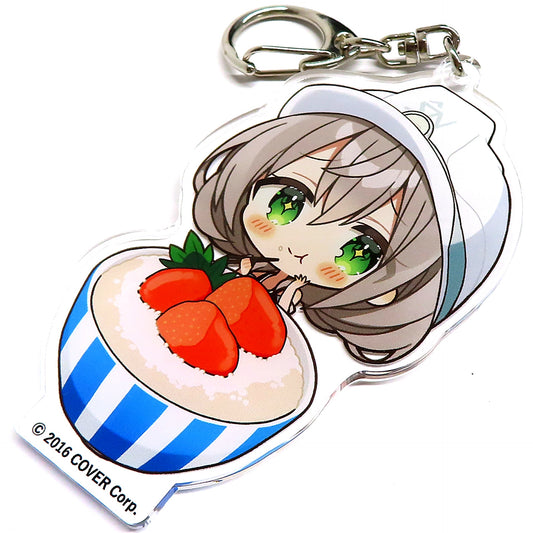 Shirogane Noel hololive Trading Local Acrylic Keychain Fukuoka Mentaiko Ver. x Tree Village Holo Tsuri 2023 Shiranui Kensetsu Building Tour Fukuoka Venue [USED]