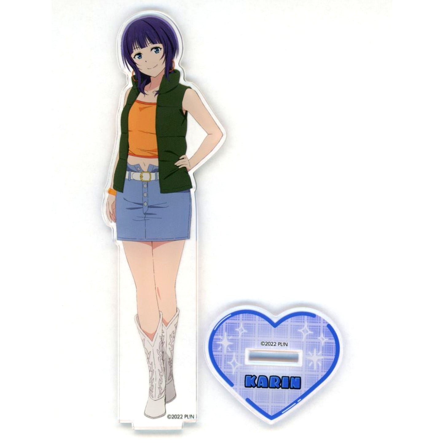 Karin Asaka Love Live! Nijigasaki High School Idol Club Retro Pop Collection Acrylic Stand [USED]