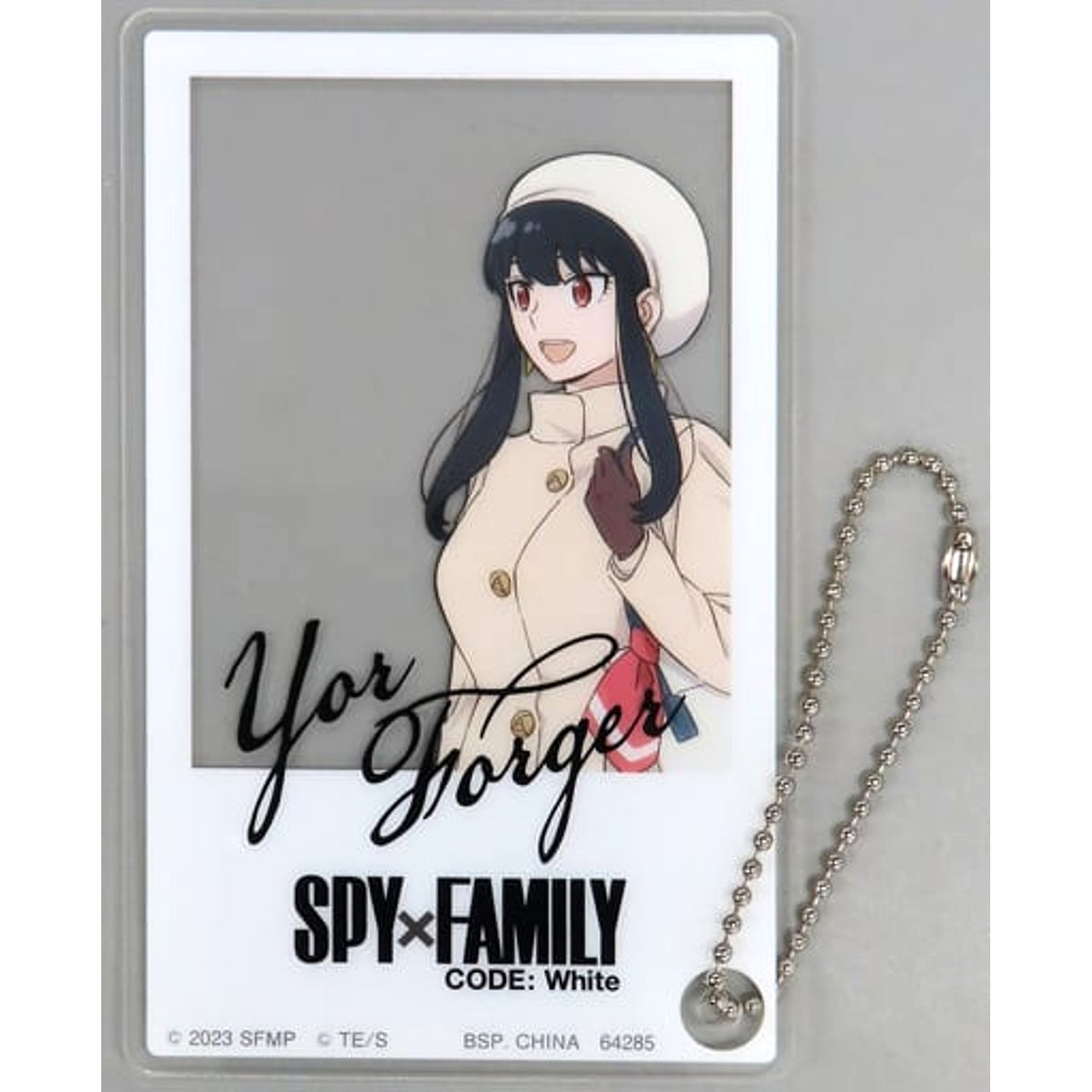 Spy x Family Code: White Yor Forger Ichiban Kuji Acrylic Card Charm Prize I [USED]