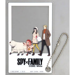 Spy x Family Code: White Forger Family Stroll Ichiban Kuji Acrylic Card Charm Prize I [USED]