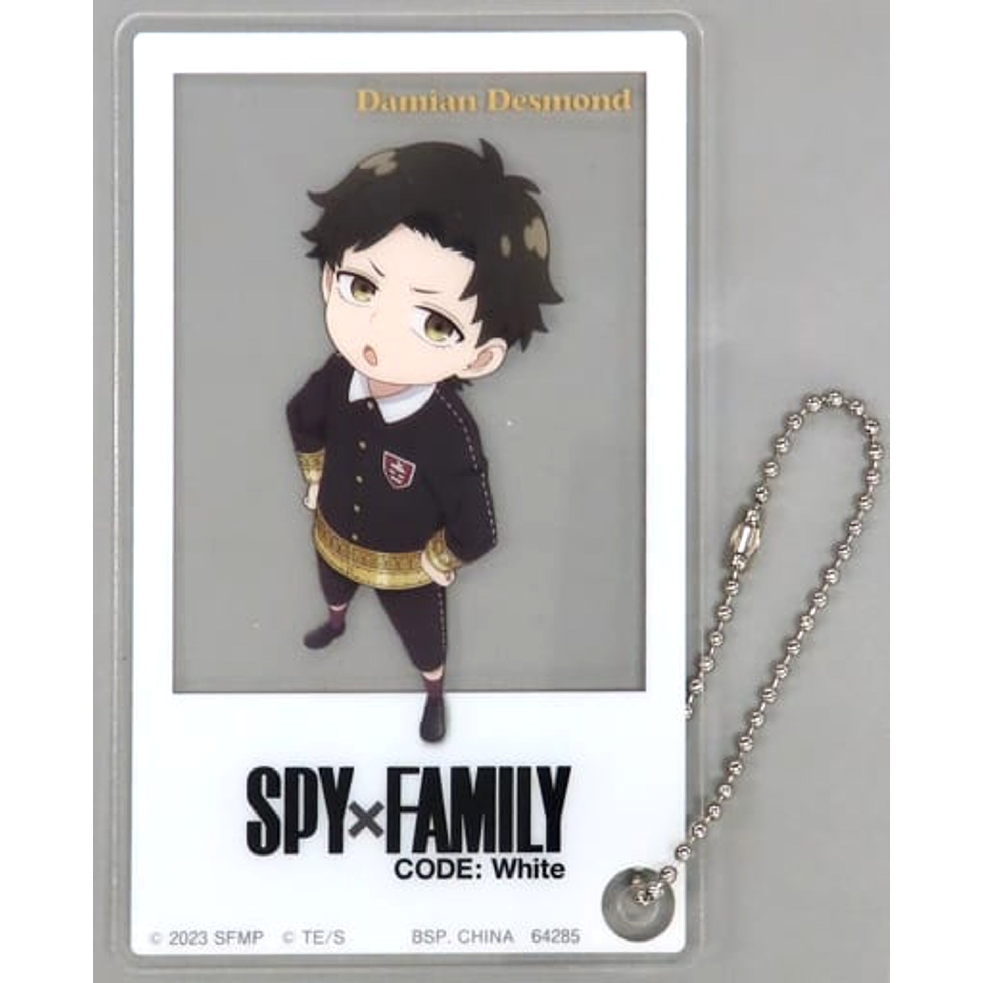 Spy x Family Code: White Damian Ichiban Kuji Acrylic Card Charm Prize I [USED]