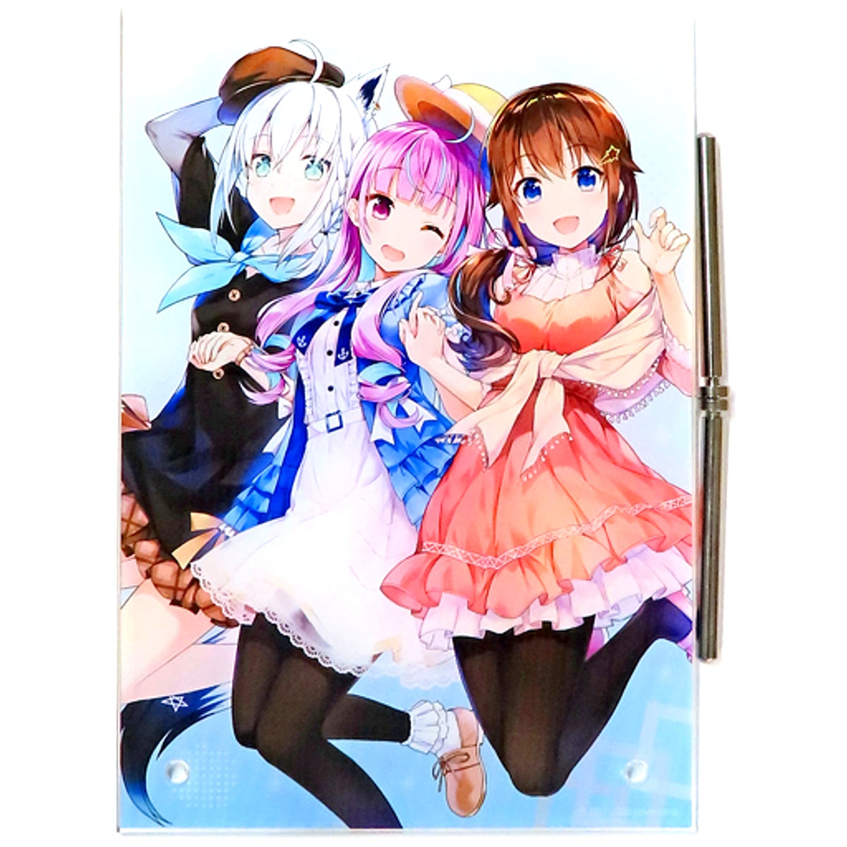 Shirakami Fubuki & Minato Aqua & Tokino Sora A5 Size Acrylic Panel Virtual YouTuber Hololive BILIBILI WORLD 2020 Shanghai [USED]