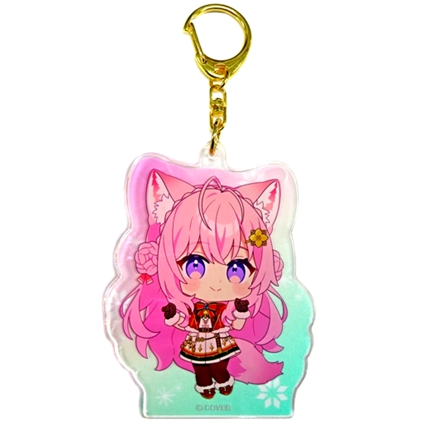 Hakui Koyori Hololive Acrylic Keychain Xmas AR LIVE Sweet Happy Holiday Vol.1 [USED]