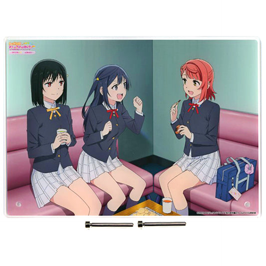 Shioriko Mifune & Setsuna Yuki & Ayumu Uehara Acrylic Art Panel Love Live! Nijigasaki High School Idol Club Exhibition 2023 Nijiiro Activity Journal [USED]
