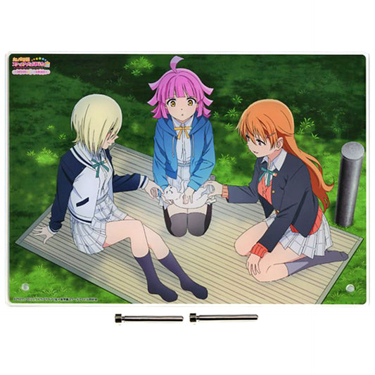 Mia Taylor, Rina Tennoji & Kanata Konoe Acrylic Art Panel Love Live! Nijigasaki High School Idol Club Exhibition 2023 Nijiiro Activity Journal [USED]