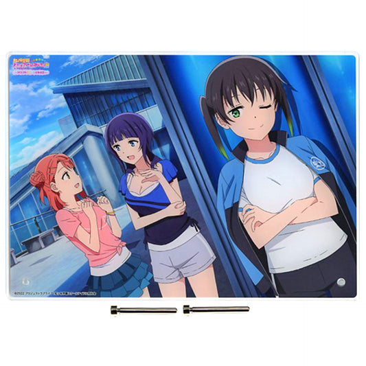 Ayumu Uehara & Karin Asaka & Yu Takasaki Acrylic Art Panel Love Live! Nijigasaki High School Idol Club Exhibition 2023 Nijiiro Activity Journal [USED]