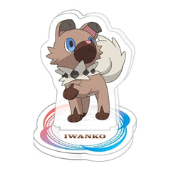Pokemon Rockruff Acrylic Stand Collection 3 Acrylic Stands [USED]