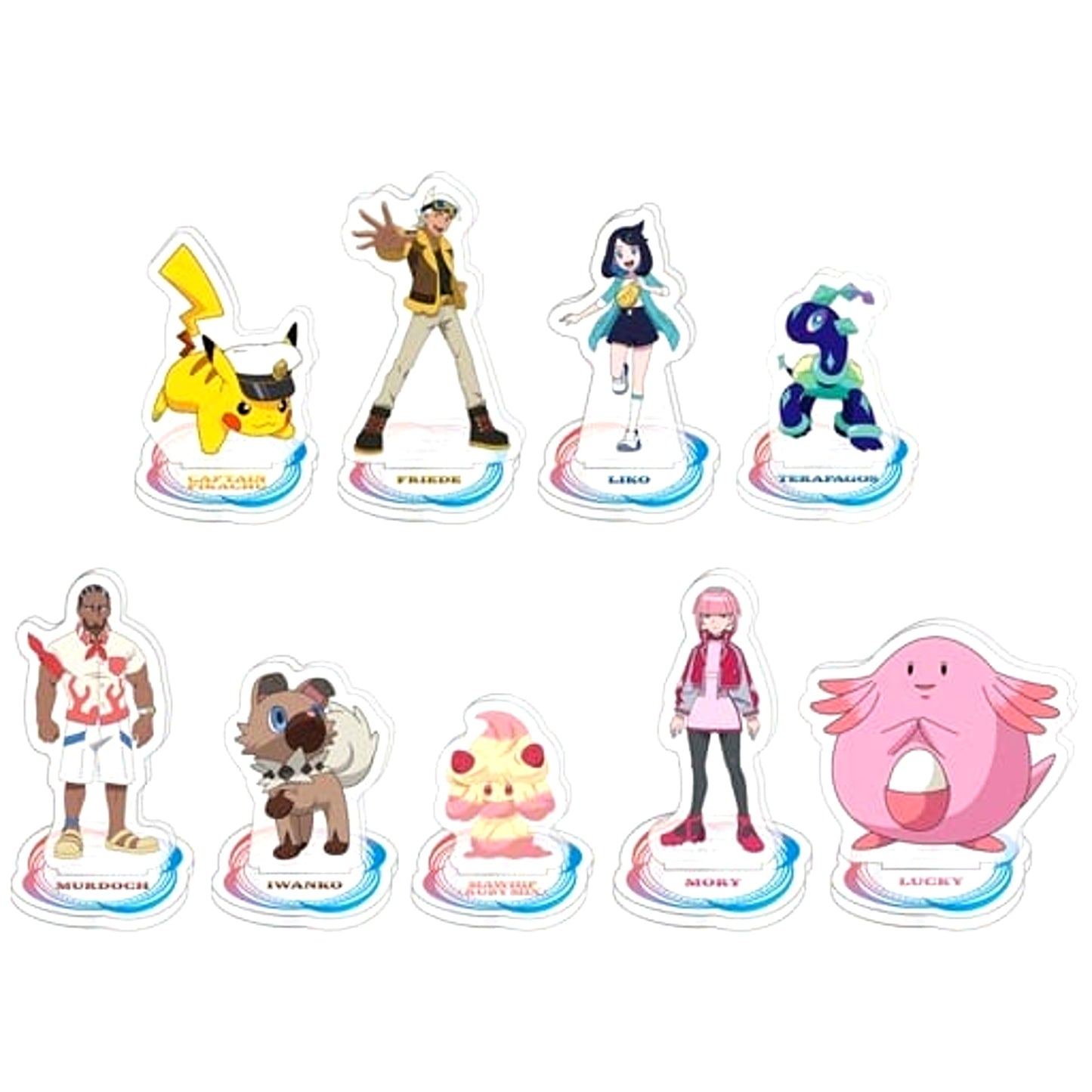 Pokemon Acrylic Stand Collection 3 All 9 Types Set [USED]