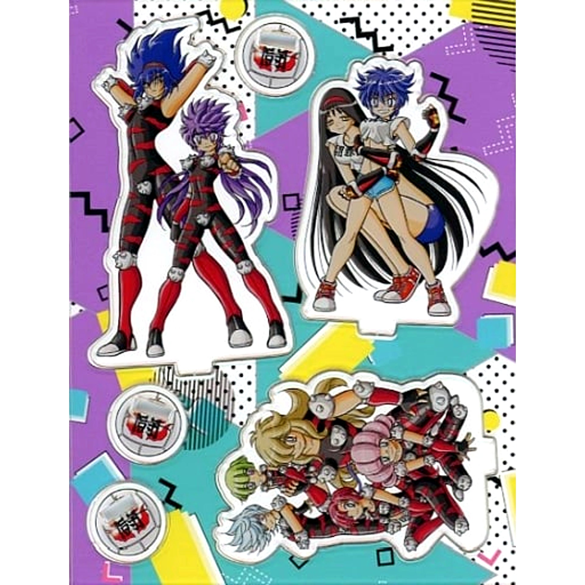Black Armors & Tamagawa New Members Acrylic Stand Bonus Item for Honoo no Toukyuujo Dodge Danzi Comics Vol.3 Special Edition Single Item [USED]