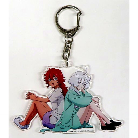 Suletta & Miorine Mobile Suit Gundam The Witch from Mercury Acrylic Keychain A-on STORE Bonus [USED]