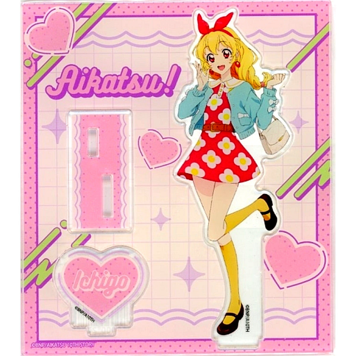 Ichigo Hoshimiya Retro Pop Ver. Acrylic Stand Aikatsu! 10th Story: Mirai e no Starway [USED]