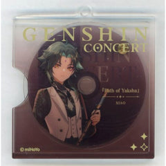 Genshin Xiao Mundane World Blossoms Series CD Style Character Acrylic Keychain Genshin Concert 2023 Melodies of an Endless Journey Exclusive Keychains [USED]