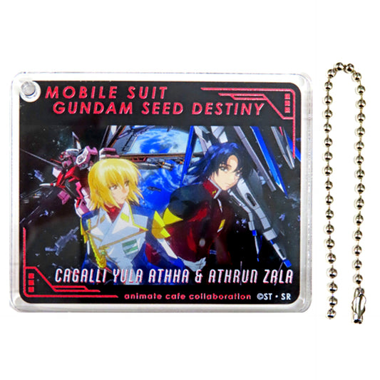 Athrun Zala & Cagalli Yula Athha Mobile Suit Gundam SEED FREEDOM x animate cafe CoLotta Trading Acrylic Plate Keychain [USED]
