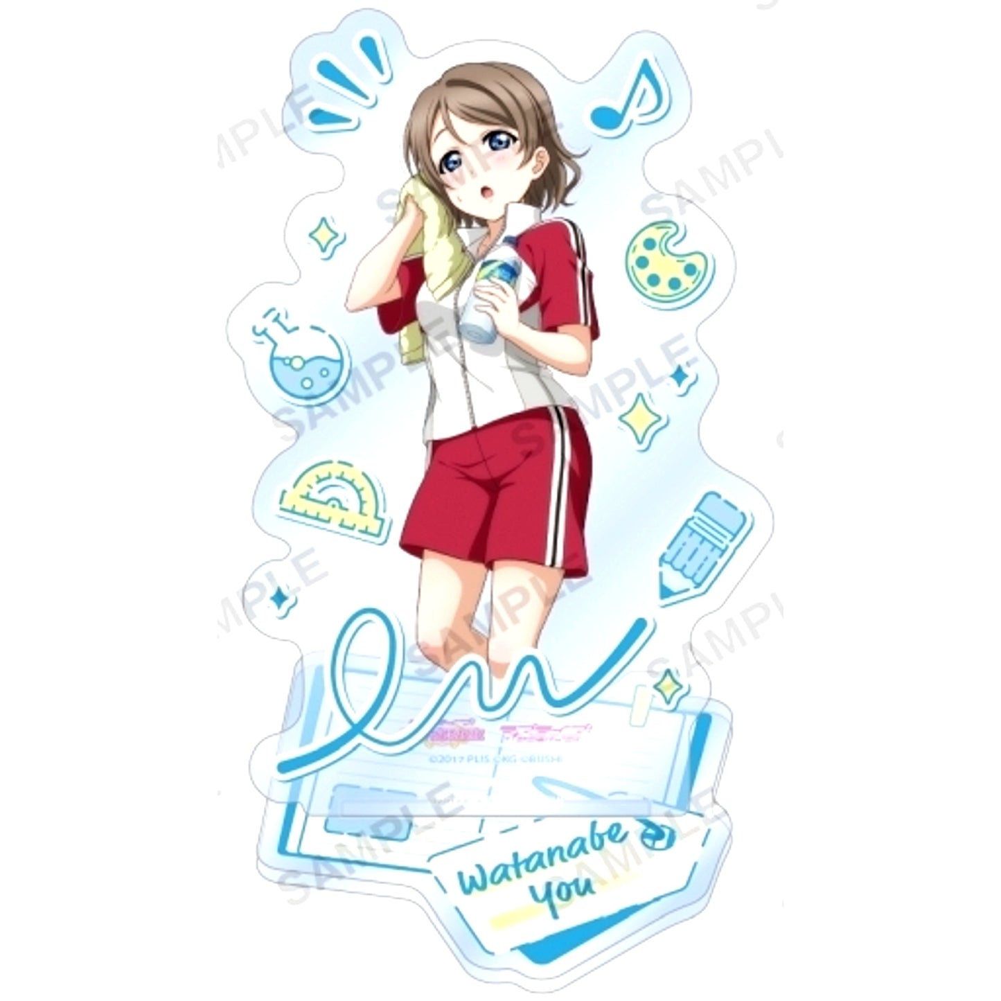 You Watanabe Teacher Ver. Love Live! School Idol Festival Aqours Acrylic Stand [USED]