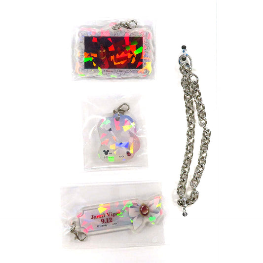 Jamil Viper Disney Twisted-Wonderland Hologram Acrylic Charm with Chain Jamil's Birthday Commemorative Goods [USED]