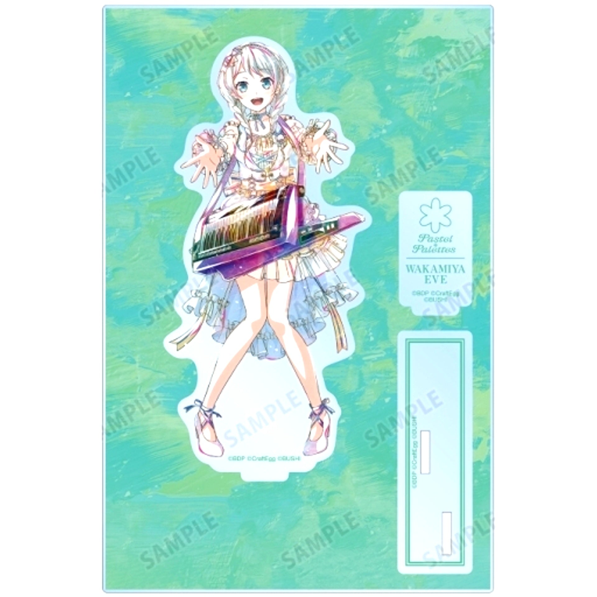 Eve Wakamiya BanG Dream! Girls Band Party! Ani-Art Vol.5 BIG Acrylic Stand with Parts [USED]
