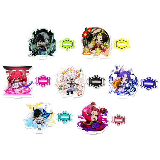 Set of 7 Blue Lock x CHARACHA Youkai in FavoteriA Trading Acrylic Stand [USED]