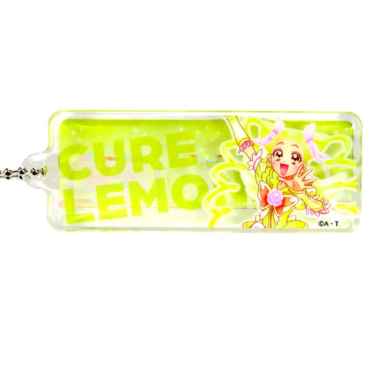Cure Lemonade All PreCure 20th Anniversary Live! 2004-2008 Acrylic Block Keychain [USED]