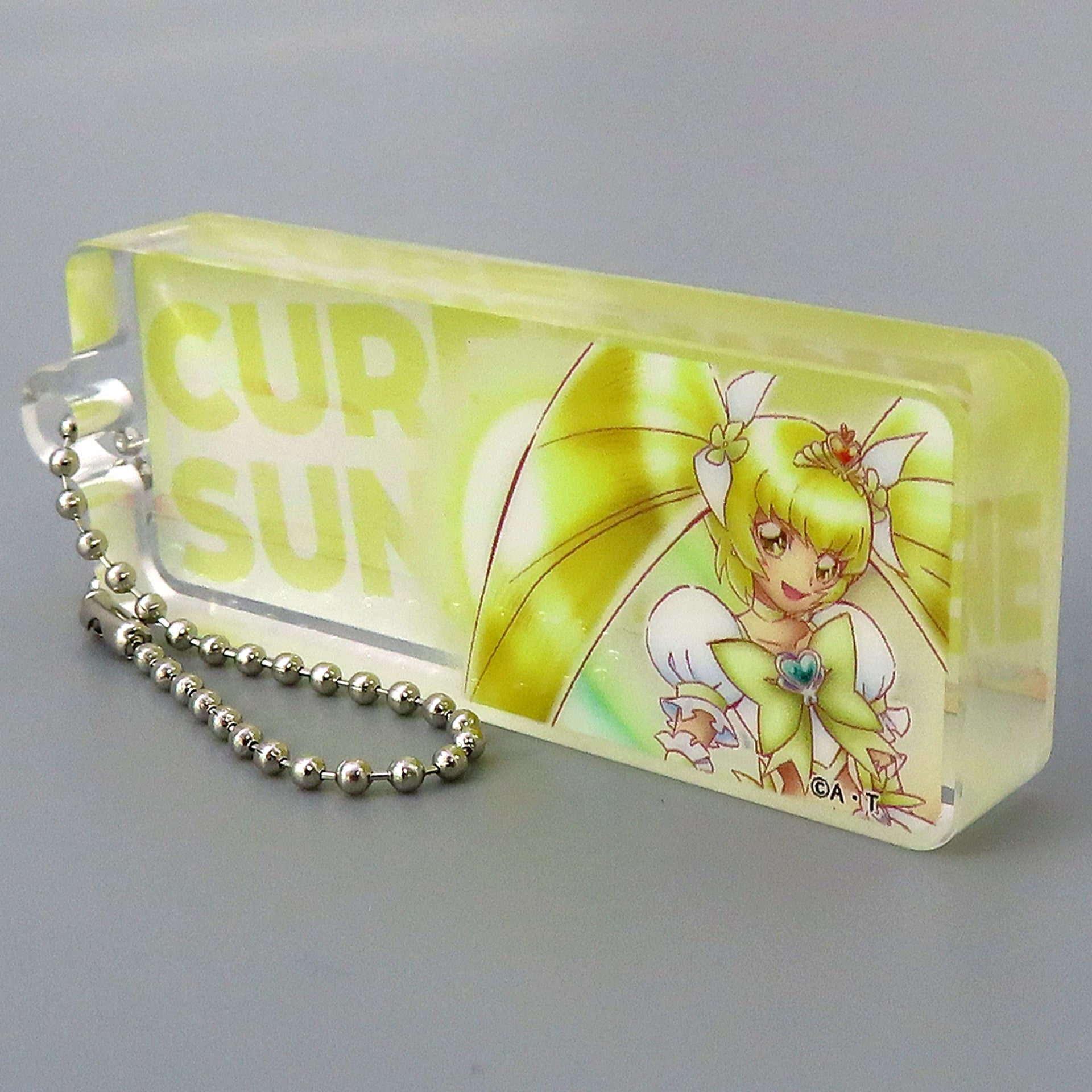 Cure Sunshine All PreCure 20th Anniversary Live! 2009-2011 Acrylic Block Keychain [USED]
