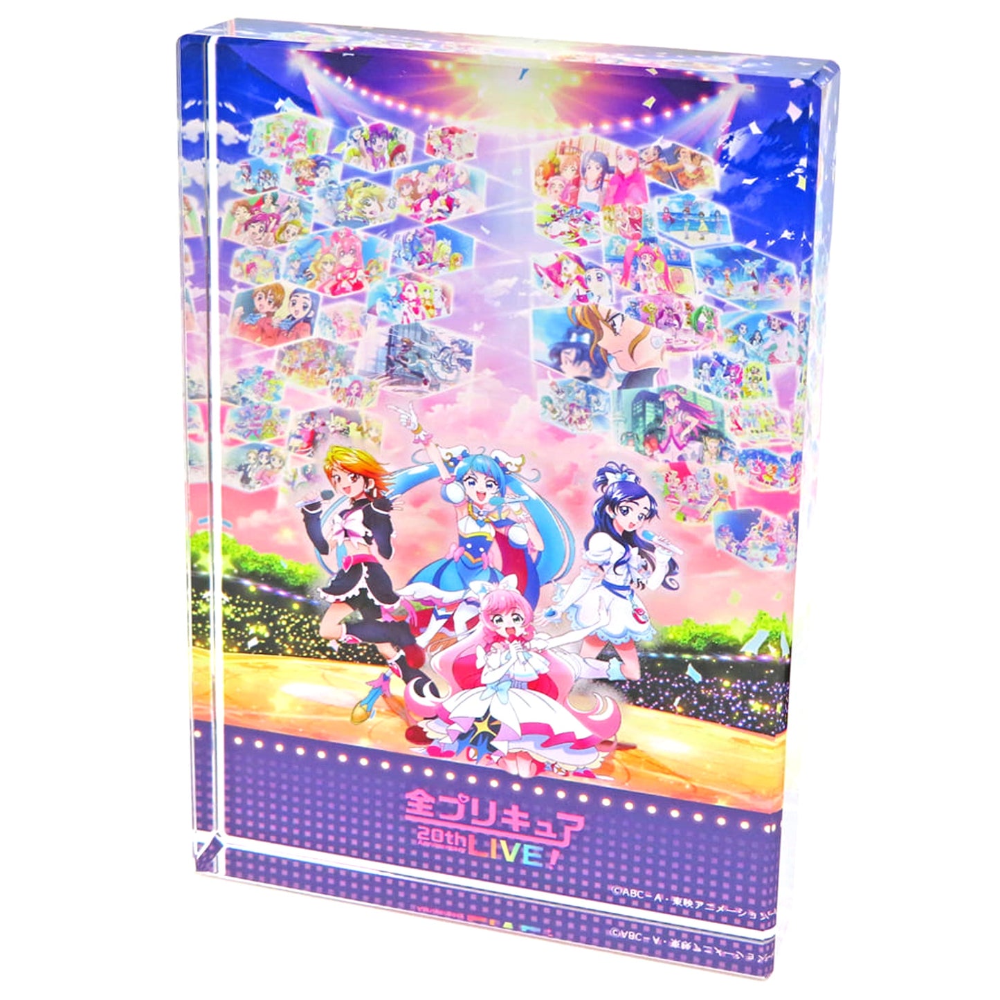 Pretty Cure Key Visual Acrylic Block All Precure 20th Anniversary LIVE! [USED]