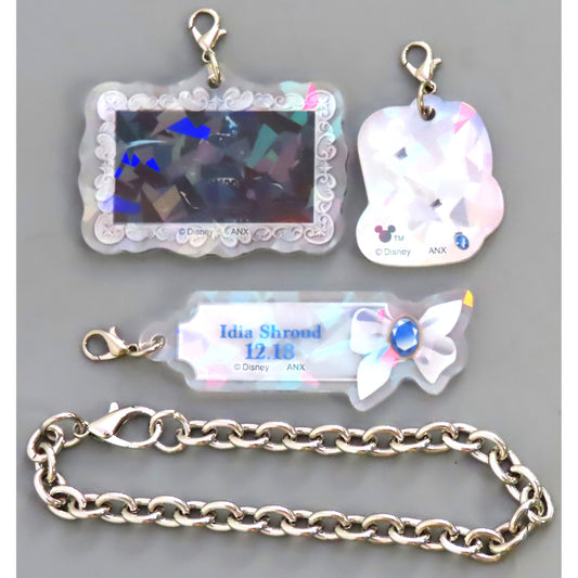 Idia Shroud Hologram Acrylic Charm with Chain Disney Twisted-Wonderland Idia Birthday Commemoration Goods [USED]