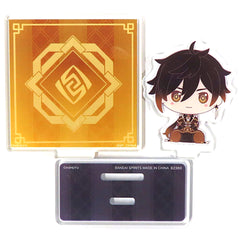 Genshin Zhongli Ichiban Kuji Diorama Acrylic Stand Prize G Acrylic Stands [USED]