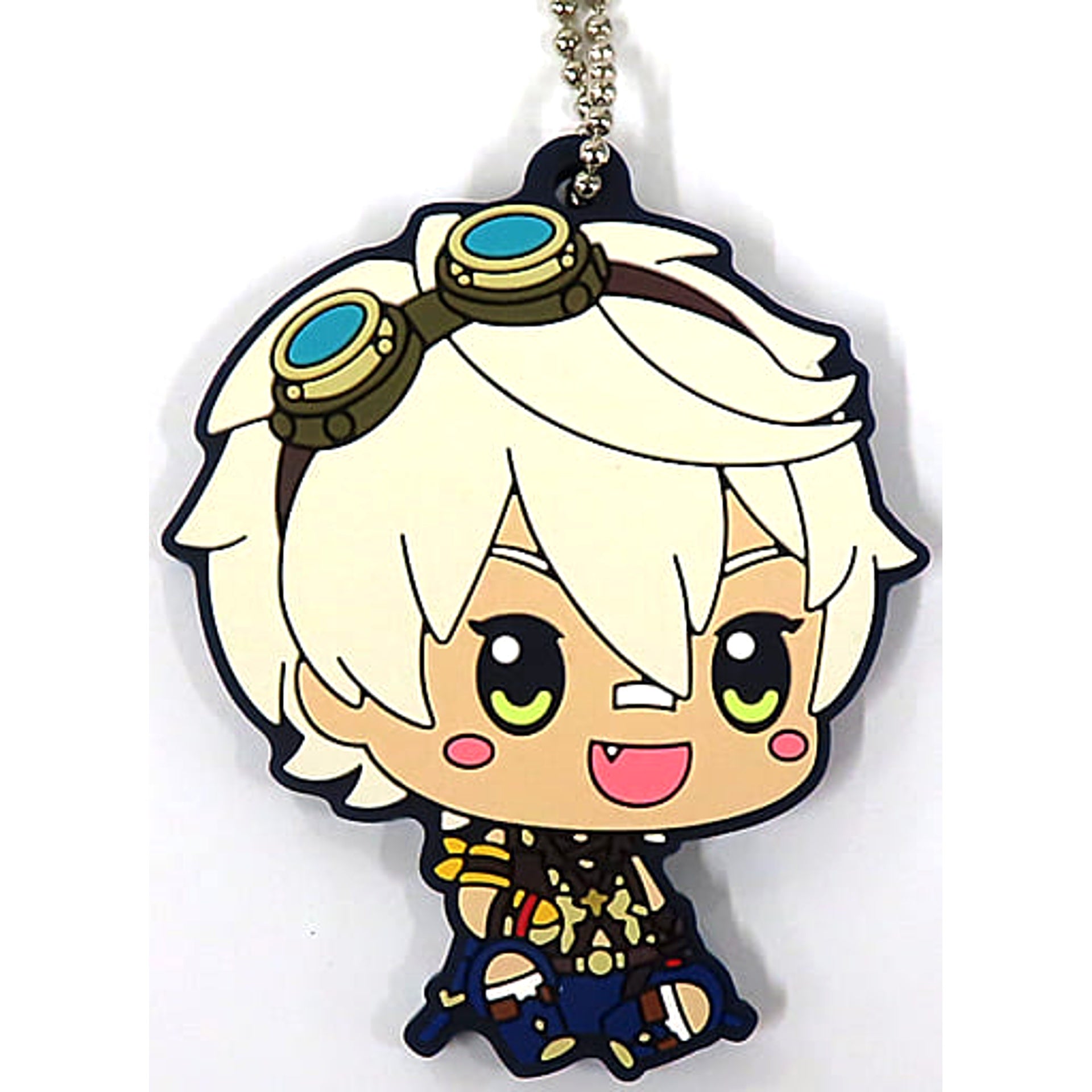 Genshin Bennett Ichiban Kuji Rubber Keychain Chokonokko Prize H Keychains [USED]