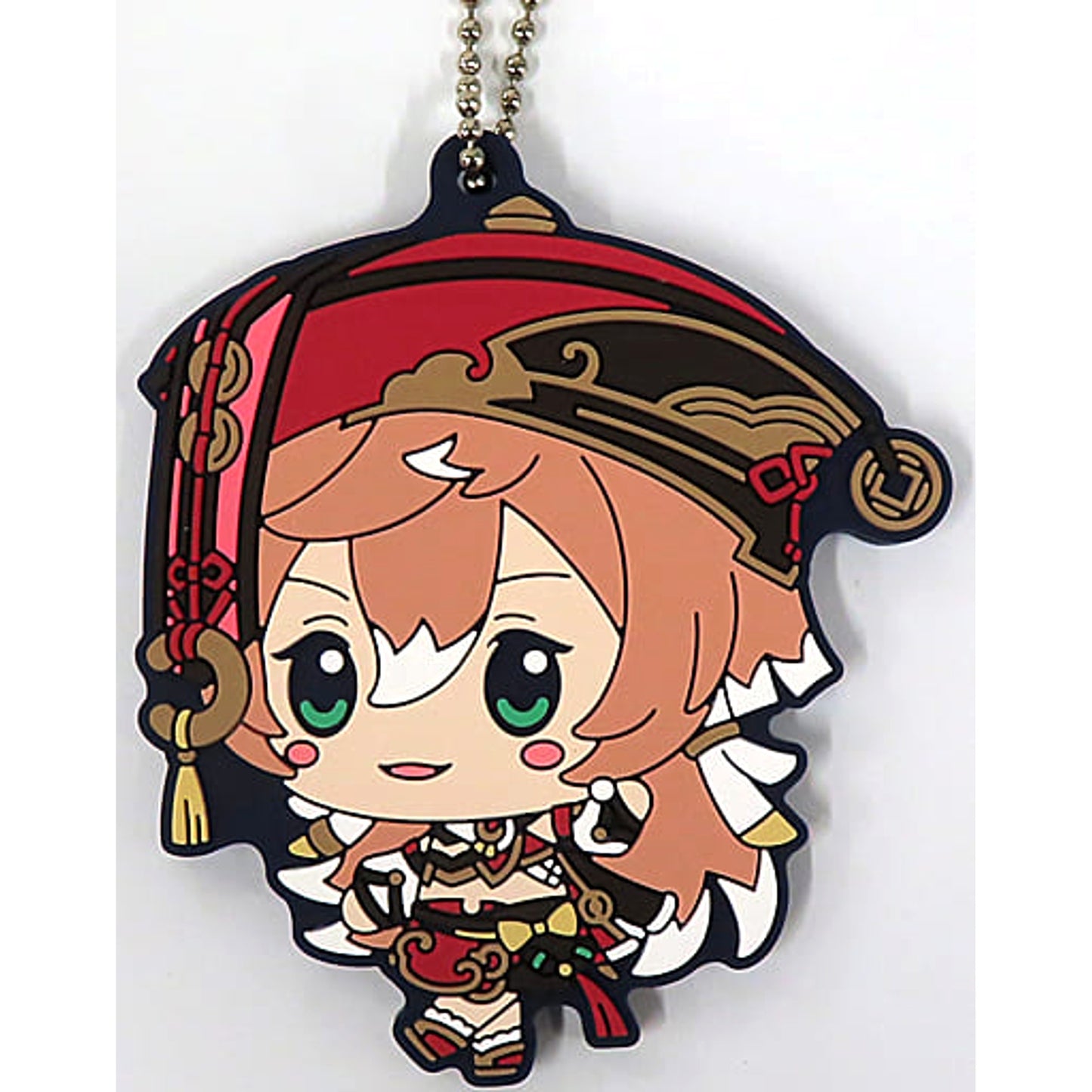 Genshin Yanfei Ichiban Kuji Rubber Keychain Chokonokko Prize H Keychains [USED]