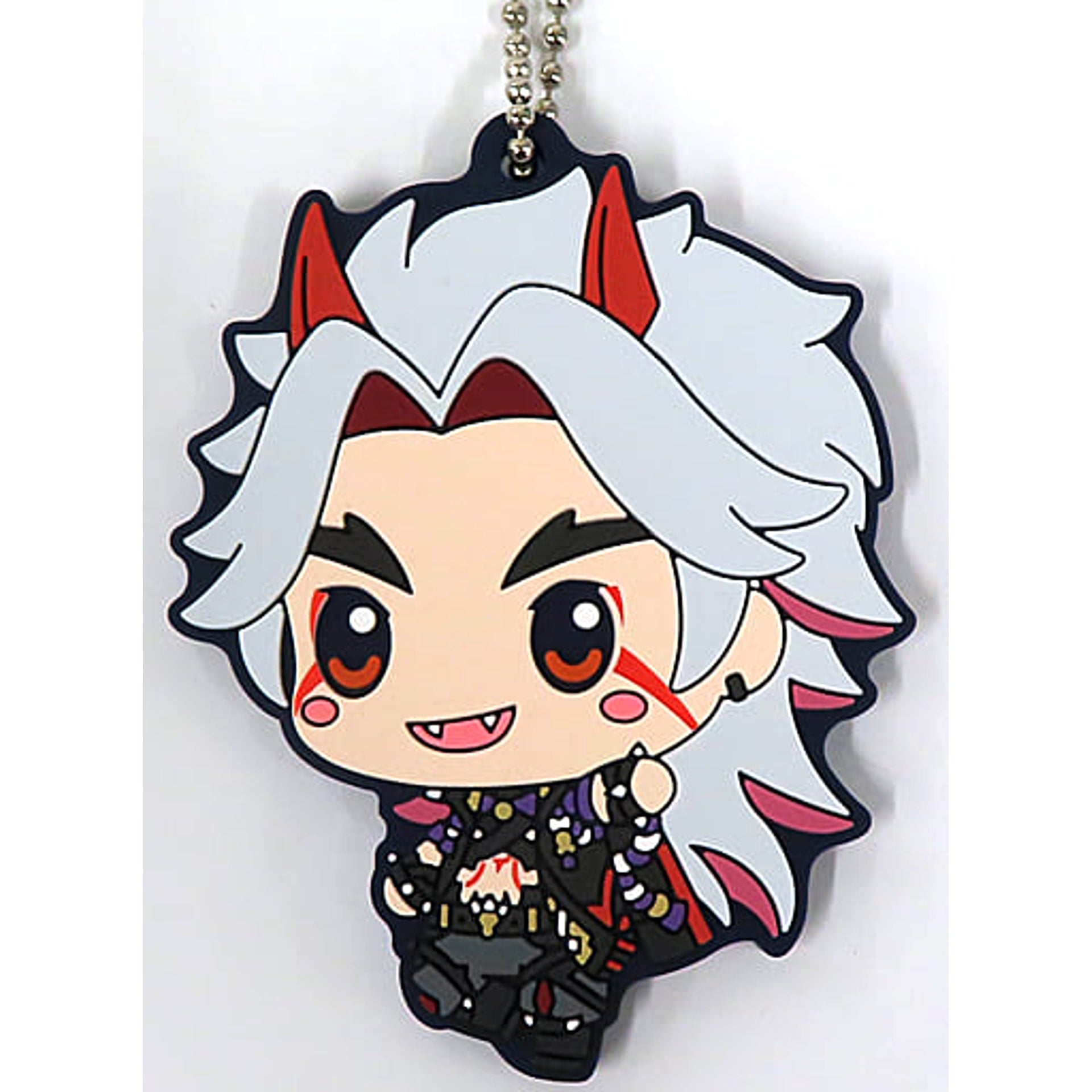 Genshin Arataki Itto Ichiban Kuji Rubber Keychain Chokonokko Prize H Keychains [USED]