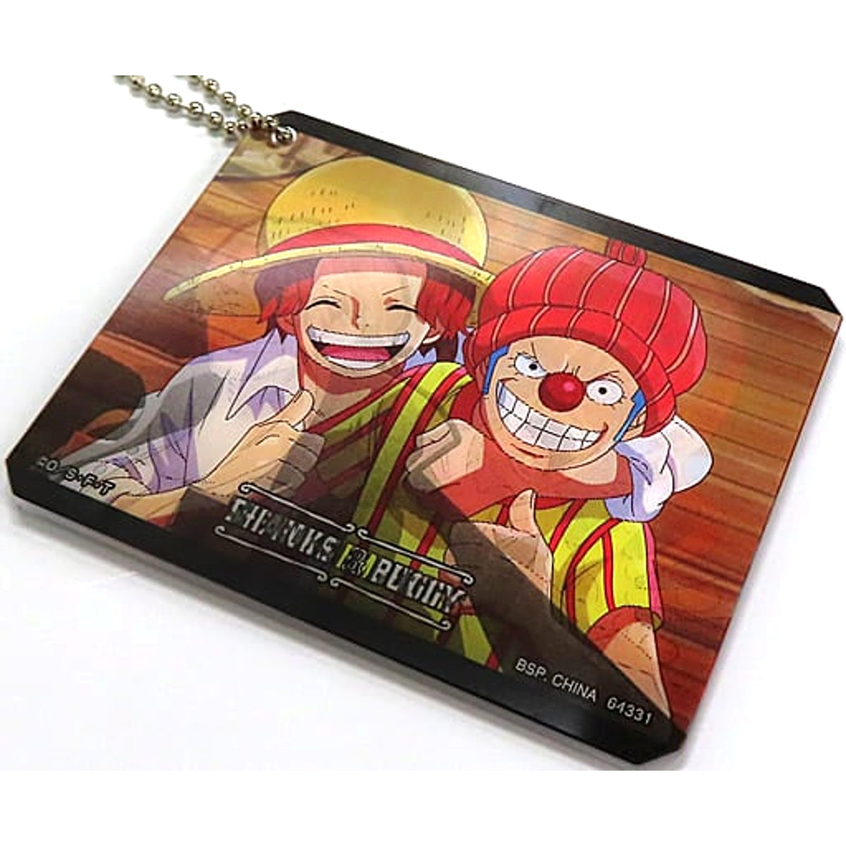 One Piece Shanks Buggy Ichiban Kuji New Four Emperors Lenticular Acrylic Charm Prize G [USED]