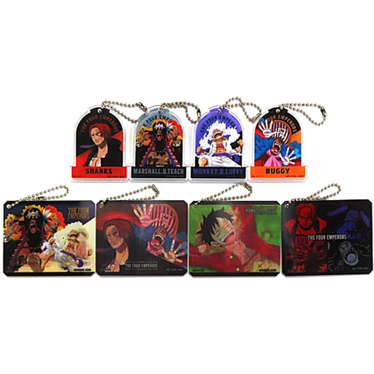 One Piece Shanks & Others All 8 Types Set Ichiban Kuji New Four Emperors Acrylic Charms Prize G Charm [USED]