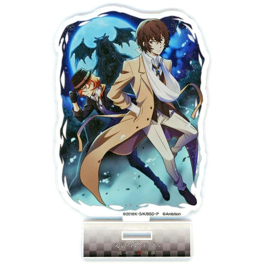 Osamu Dazai & Chuya Nakahara Bungo Stray Dogs Stray Dog Mysterious Story Collabo Cafe Honpo 2023 2nd Life-Size Acrylic Stand A [USED]