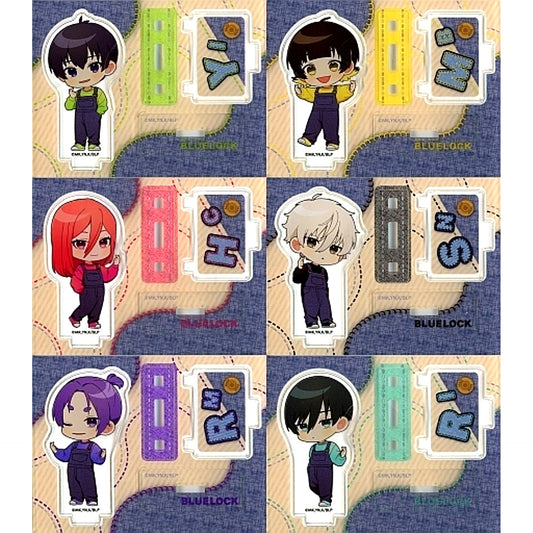 Set of 6 Blue Lock Trading Acrylic Stand Denim Mini Character ver. C103 Goods [USED]
