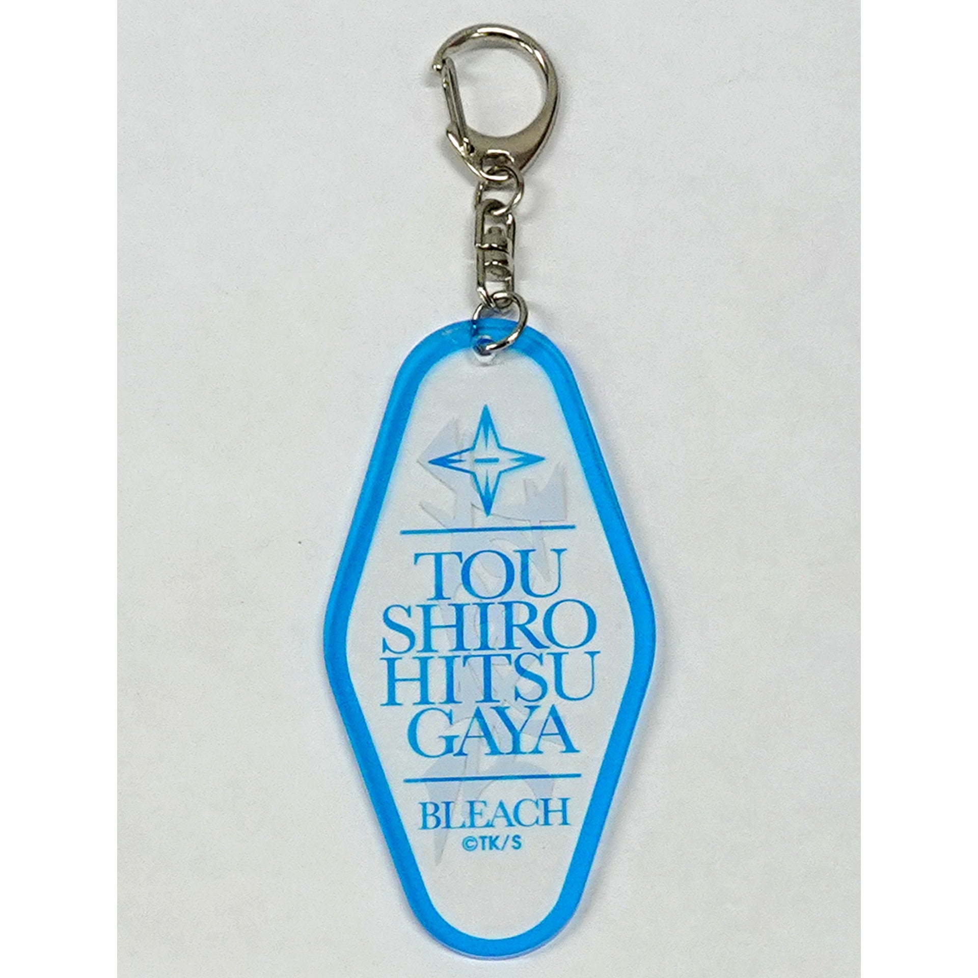 Toshiro Hitsugaya Acrylic Motel Keychain BLEACH Kubo Tite Official Fan Club Klub Outside [USED]