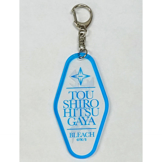 Toshiro Hitsugaya Acrylic Motel Keychain BLEACH Kubo Tite Official Fan Club Klub Outside [USED]