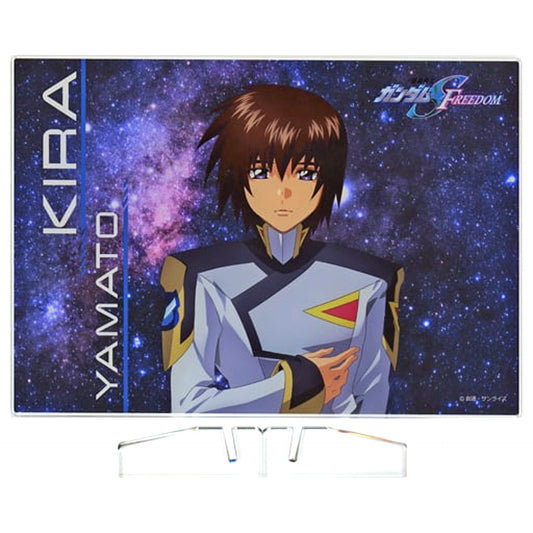 Kira Yamato Mobile Suit Gundam SEED FREEDOM Acrylic Board THE EXPERIENCE Kira Yamato Ikimasu! Hasshin Throttle Roulette! Prize S Strike Freedom [USED]