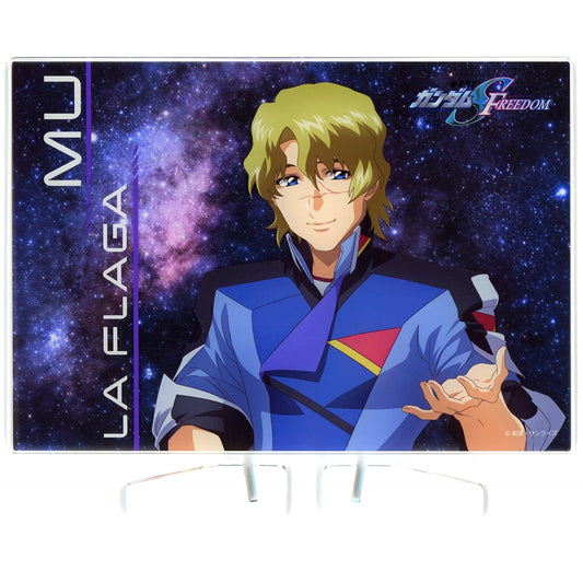 Mu La Flaga Mobile Suit Gundam SEED FREEDOM THE EXPERIENCE Acrylic Board S Prize Strike Freedom Roulette [USED]