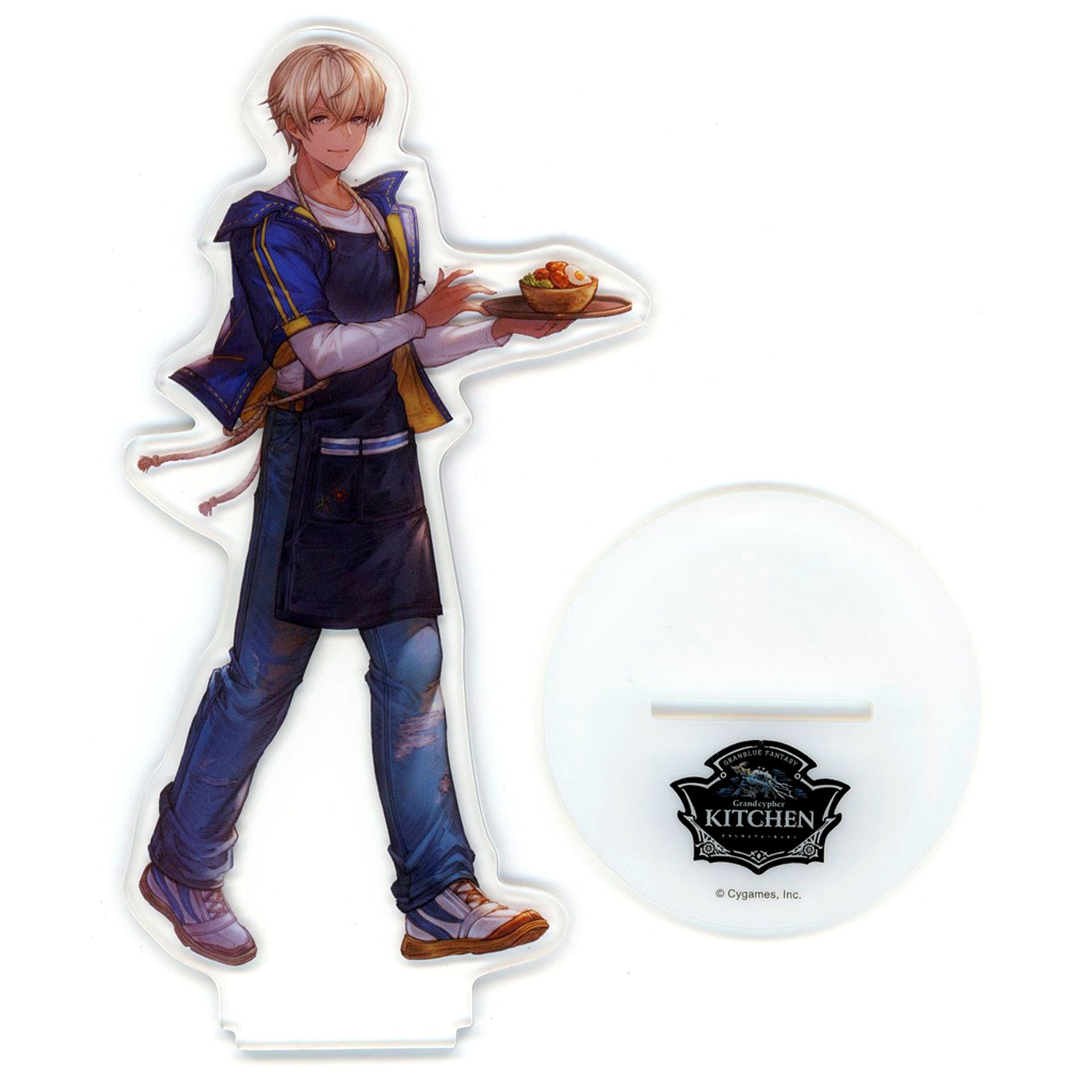 Joel Character Acrylic Stand Granblue Fantasy x PASELA RESORTS Grandcypher Kitchen [USED]