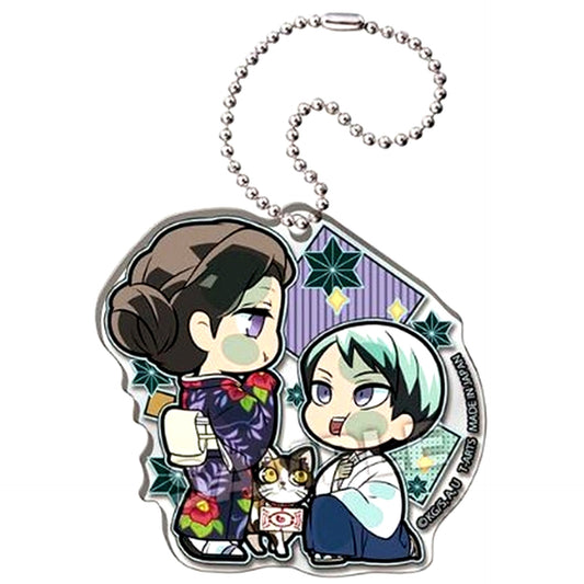 Tamayo, Chachamaru and Yushiro Demon Slayer Pita! Defome Duo Acrylic Keychain [USED]